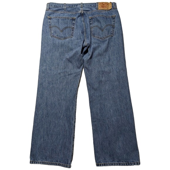 Levi's Other - LEVIS 501 ORIGINAL STRAIGHT Button Fly Denim Blue Jeans - Men 40X30